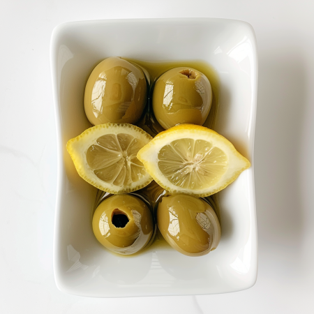 Оливки с лимоном